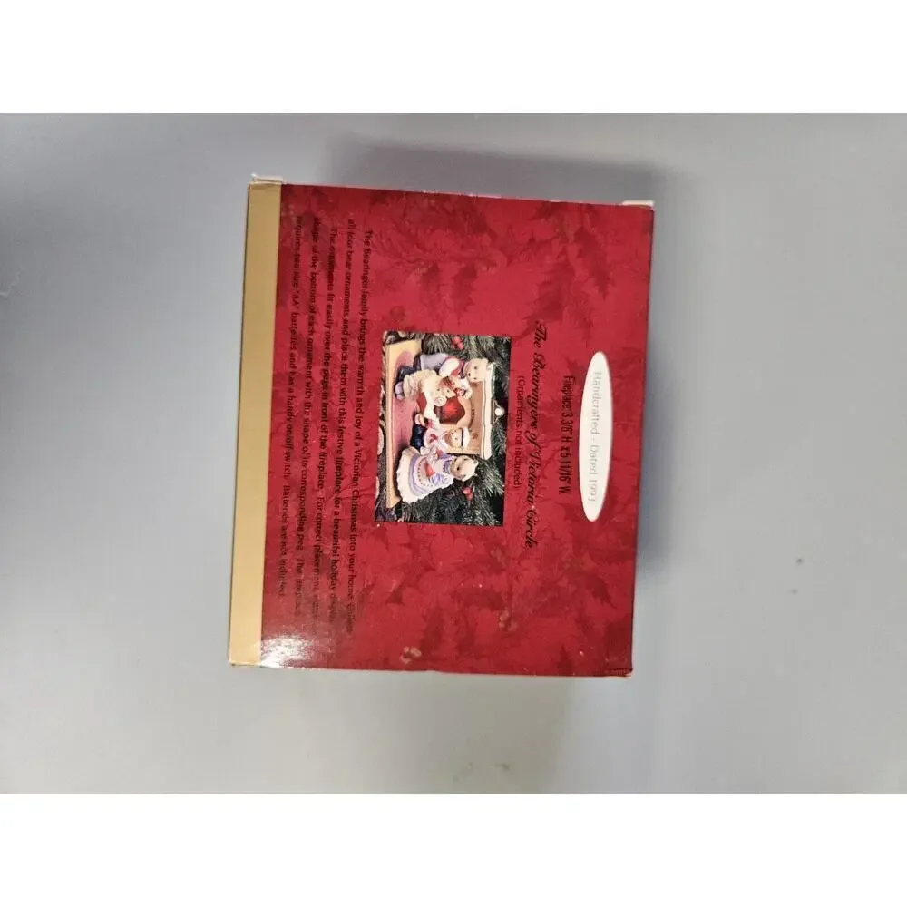 Hallmark Keepsake Ornament Flickering Light Fireplace Bearingers 1993 XPR974-9